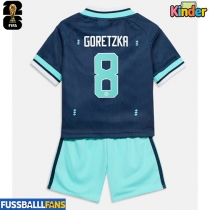 Deutschland Leon Goretzka #8 Auswärts Trikotsatz Kinder EM 2024 Kurzarm (+ Kurze Hosen)